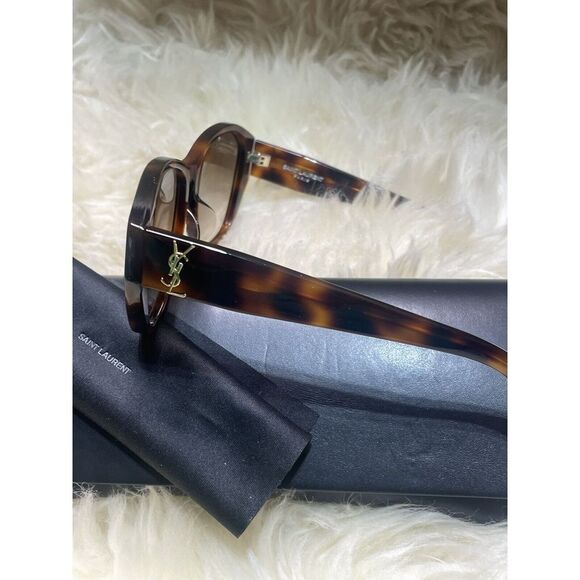 YSL Saint Laurent Sunglasses Tortoise Frame NWOT MSRP $550 - Picture 4 of 6